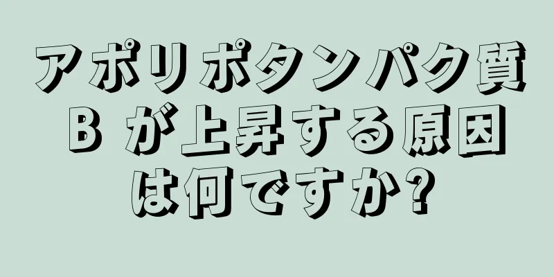 アポリポタンパク質 B が上昇する原因は何ですか?