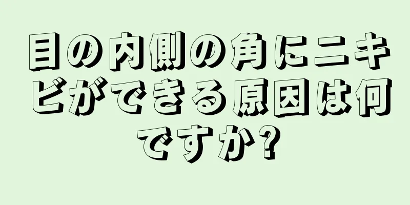 目の内側の角にニキビができる原因は何ですか?