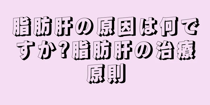 脂肪肝の原因は何ですか?脂肪肝の治療原則