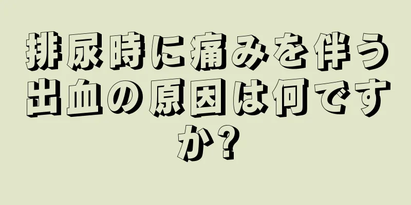 排尿時に痛みを伴う出血の原因は何ですか?