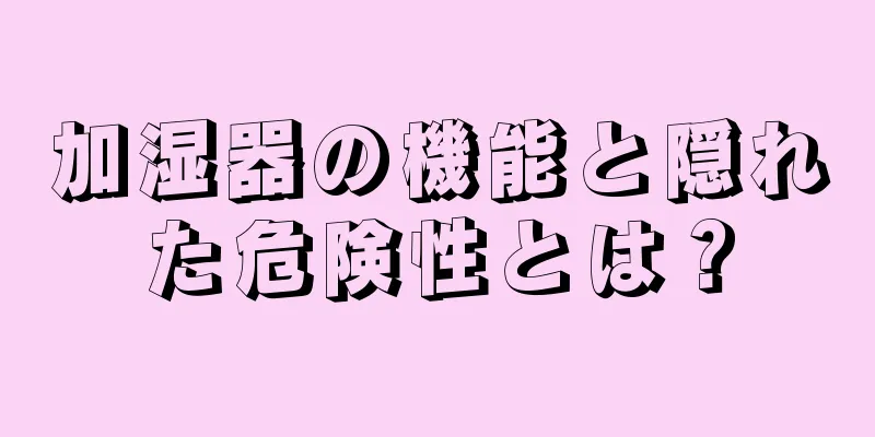 加湿器の機能と隠れた危険性とは？