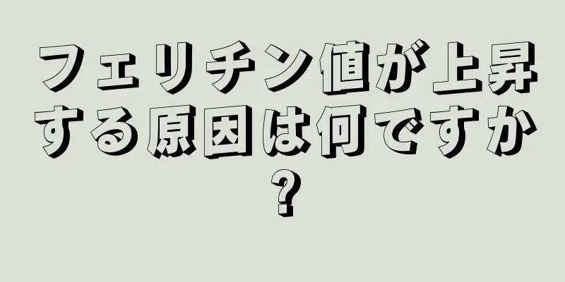 フェリチン値が上昇する原因は何ですか?