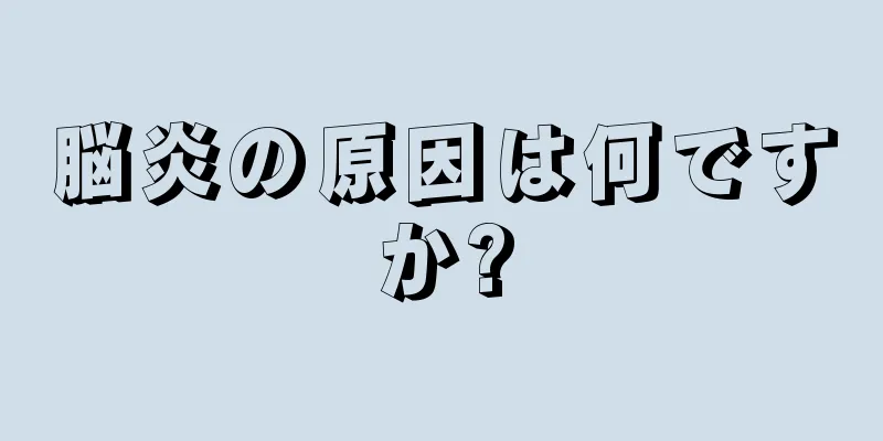 脳炎の原因は何ですか?