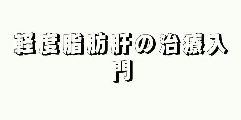 軽度脂肪肝の治療入門