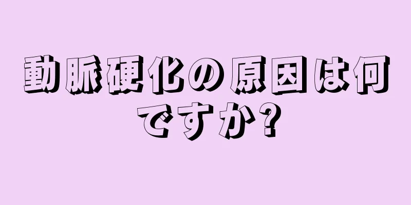 動脈硬化の原因は何ですか?