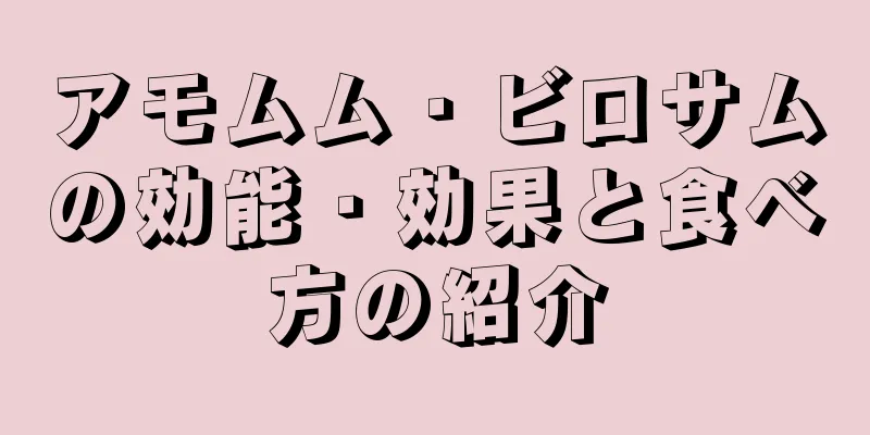 アモムム・ビロサムの効能・効果と食べ方の紹介