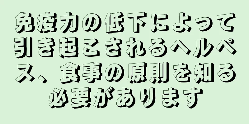 免疫力の低下によって引き起こされるヘルペス、食事の原則を知る必要があります