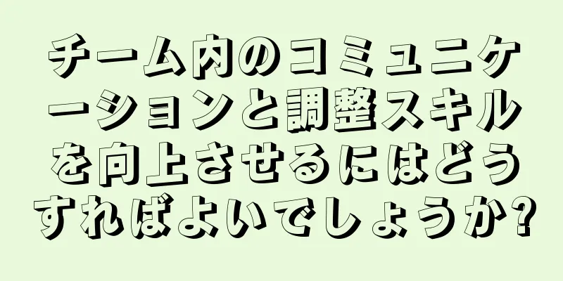 チーム内のコミュニケーションと調整スキルを向上させるにはどうすればよいでしょうか?