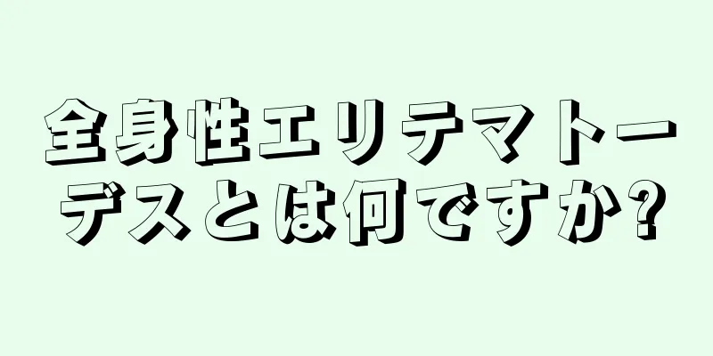 全身性エリテマトーデスとは何ですか?