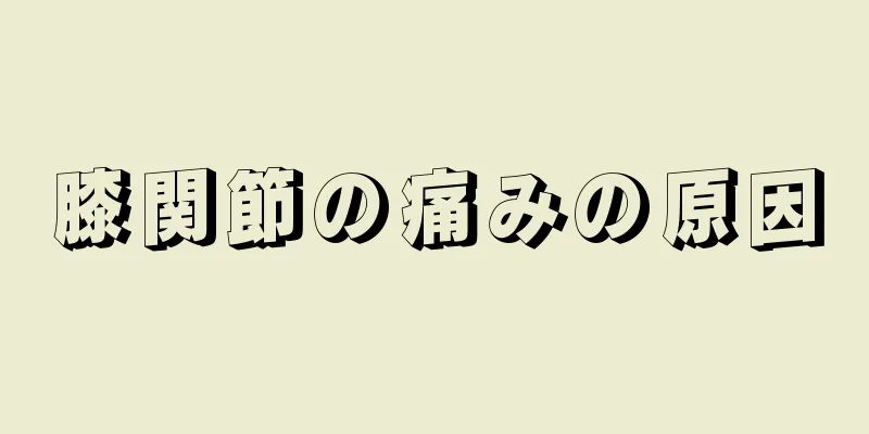 膝関節の痛みの原因