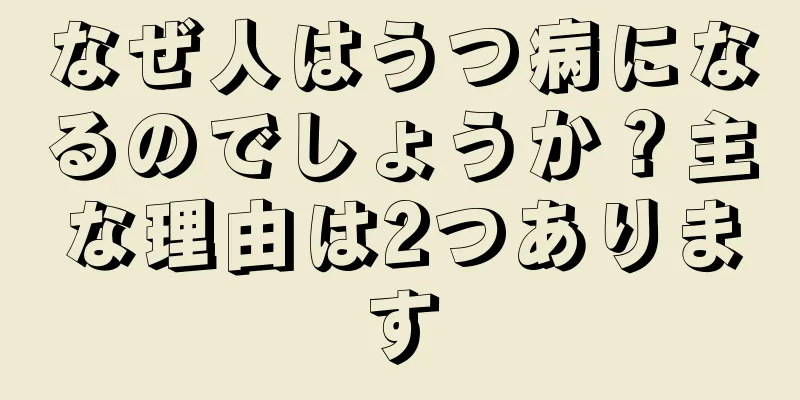 なぜ人はうつ病になるのでしょうか？主な理由は2つあります