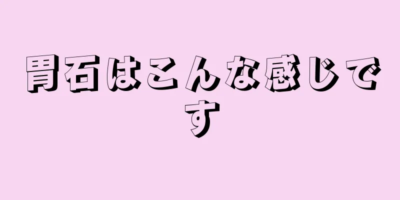 胃石はこんな感じです