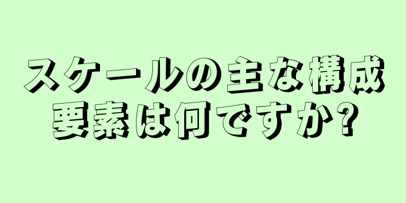 スケールの主な構成要素は何ですか?