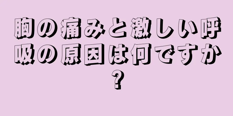 胸の痛みと激しい呼吸の原因は何ですか?