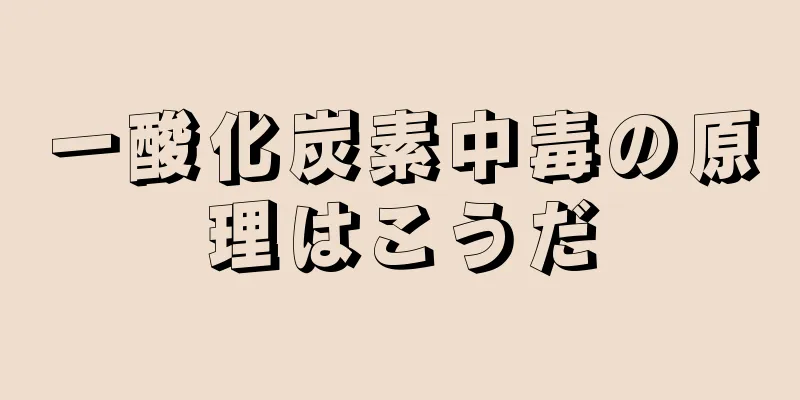 一酸化炭素中毒の原理はこうだ