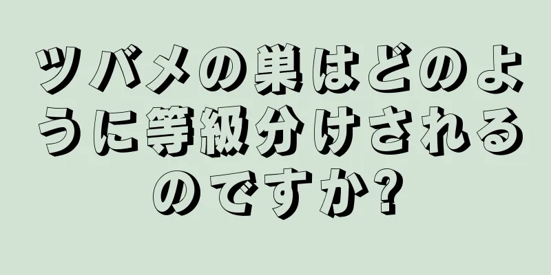 ツバメの巣はどのように等級分けされるのですか?