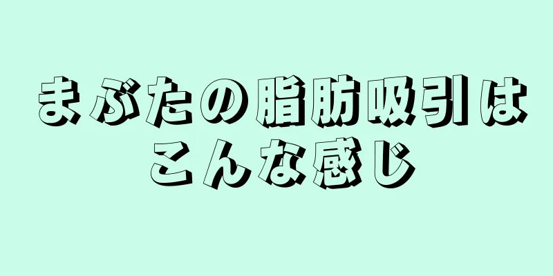 まぶたの脂肪吸引はこんな感じ