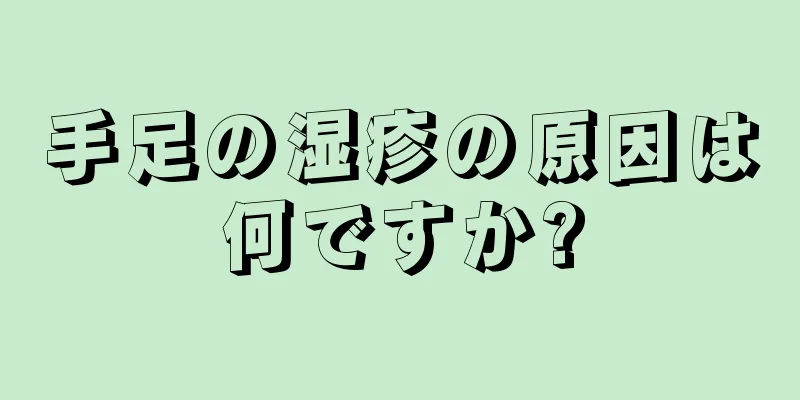 手足の湿疹の原因は何ですか?