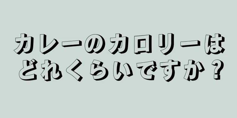 カレーのカロリーはどれくらいですか？