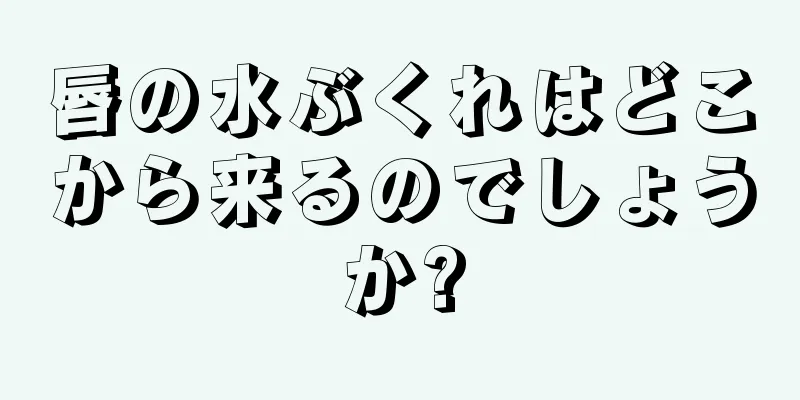 唇の水ぶくれはどこから来るのでしょうか?