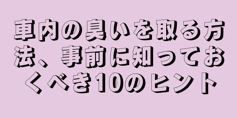 車内の臭いを取る方法、事前に知っておくべき10のヒント