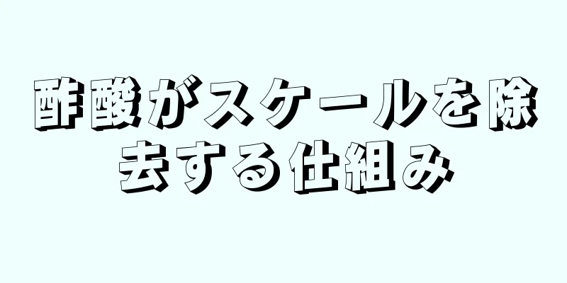 酢酸がスケールを除去する仕組み