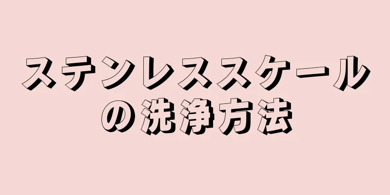 ステンレススケールの洗浄方法