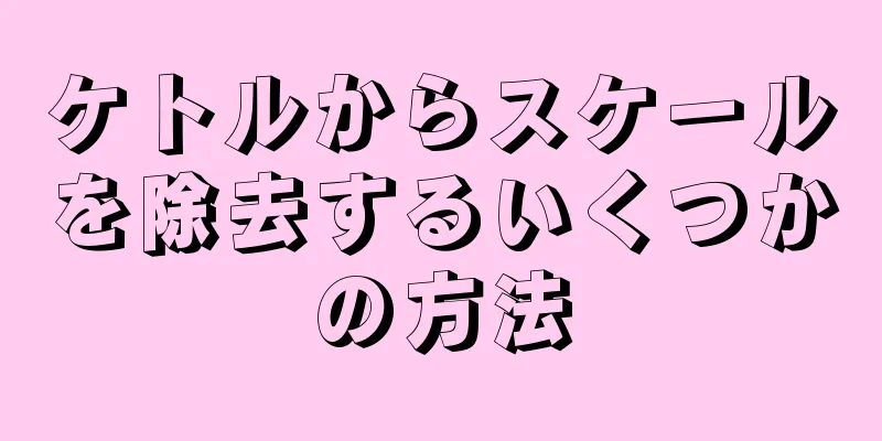 ケトルからスケールを除去するいくつかの方法