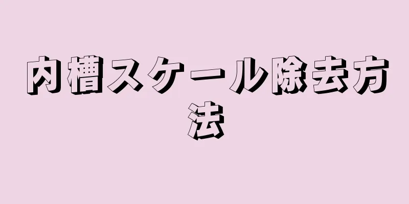 内槽スケール除去方法