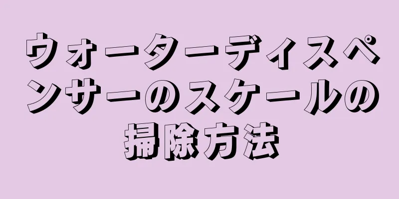 ウォーターディスペンサーのスケールの掃除方法