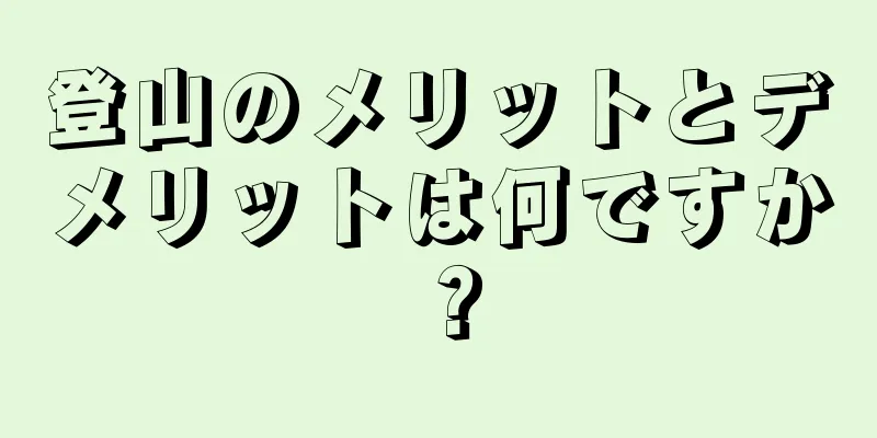 登山のメリットとデメリットは何ですか？