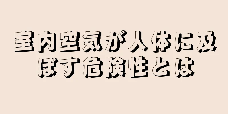 室内空気が人体に及ぼす危険性とは