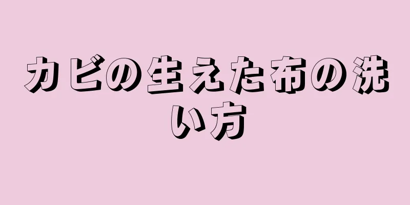 カビの生えた布の洗い方