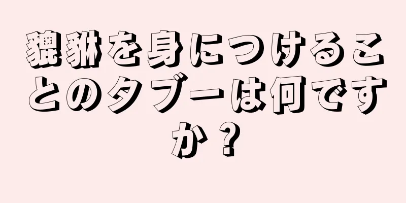 貔貅を身につけることのタブーは何ですか？