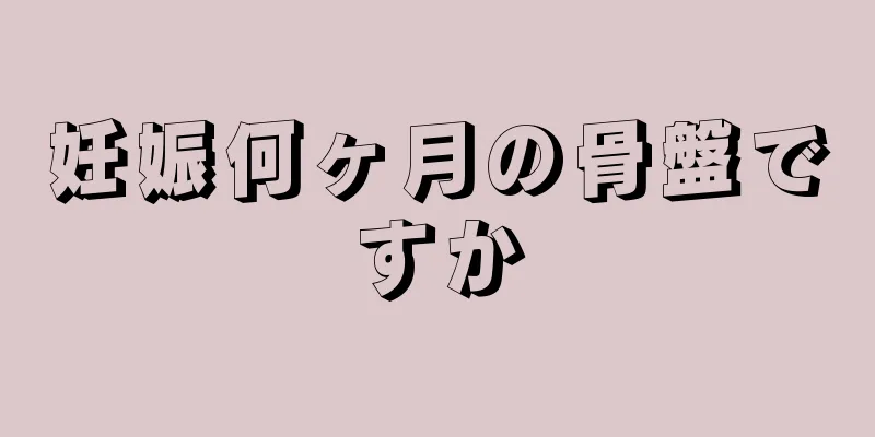 妊娠何ヶ月の骨盤ですか