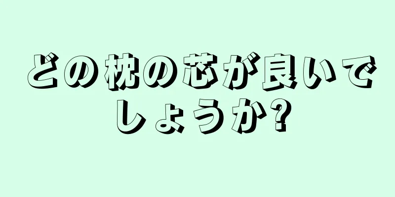 どの枕の芯が良いでしょうか?