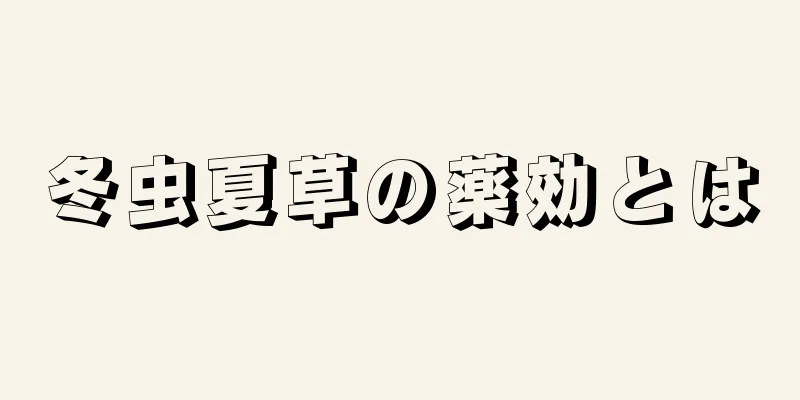 冬虫夏草の薬効とは