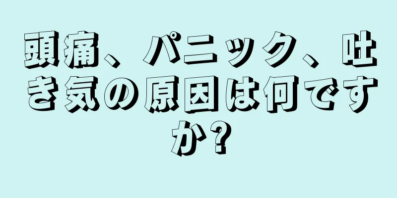 頭痛、パニック、吐き気の原因は何ですか?