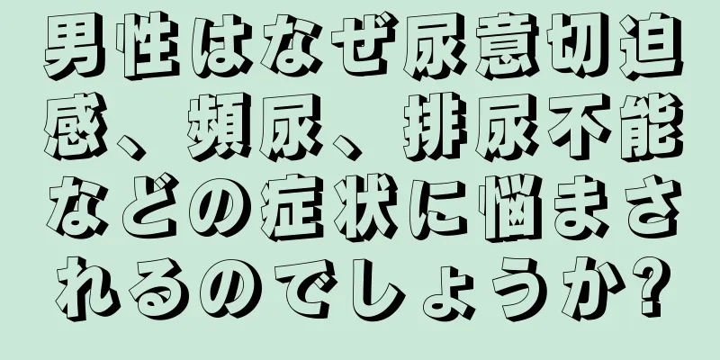 男性はなぜ尿意切迫感、頻尿、排尿不能などの症状に悩まされるのでしょうか?