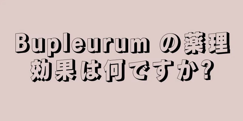 Bupleurum の薬理効果は何ですか?