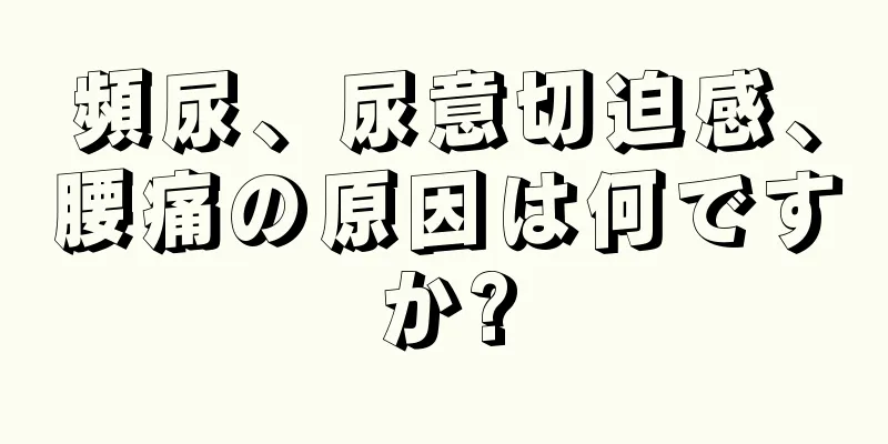 頻尿、尿意切迫感、腰痛の原因は何ですか?