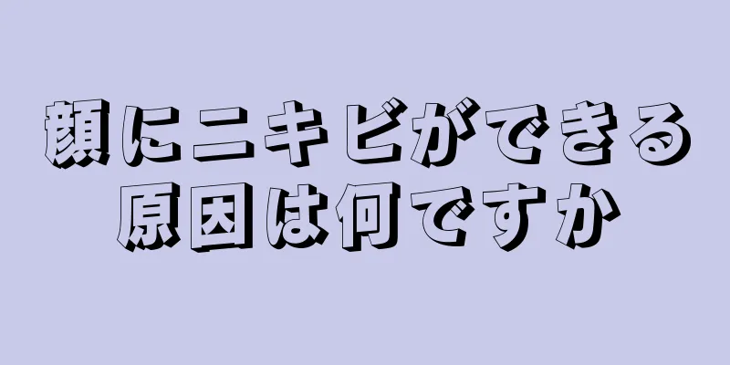 顔にニキビができる原因は何ですか