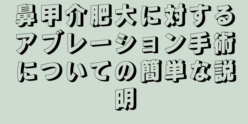 鼻甲介肥大に対するアブレーション手術についての簡単な説明