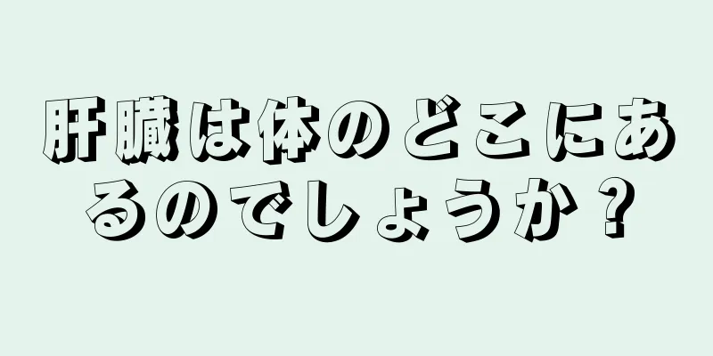 肝臓は体のどこにあるのでしょうか？