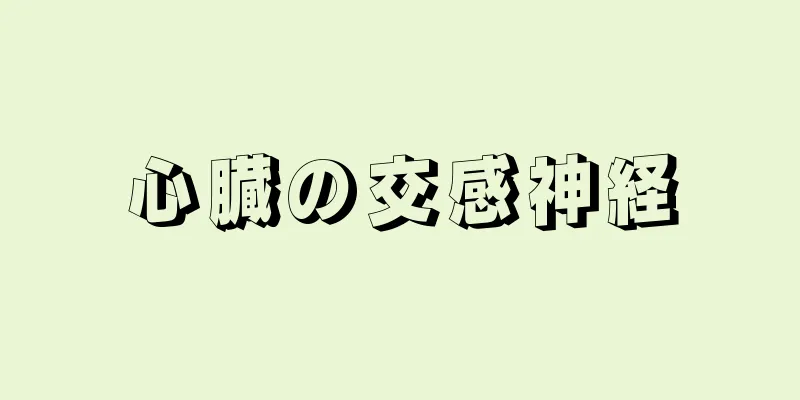 心臓の交感神経