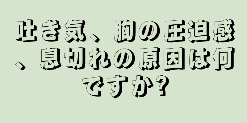 吐き気、胸の圧迫感、息切れの原因は何ですか?