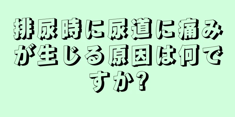 排尿時に尿道に痛みが生じる原因は何ですか?