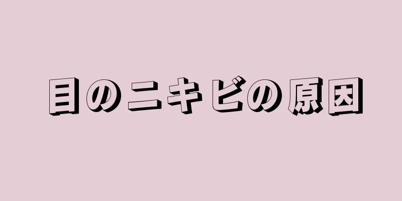 目のニキビの原因