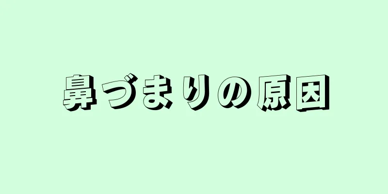 鼻づまりの原因