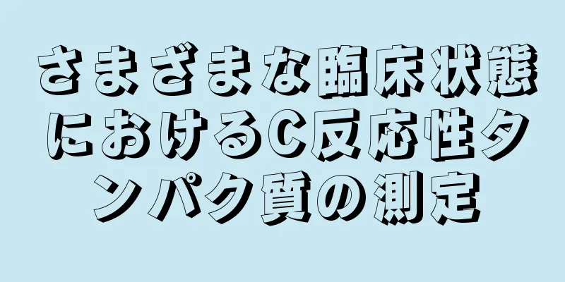 さまざまな臨床状態におけるC反応性タンパク質の測定